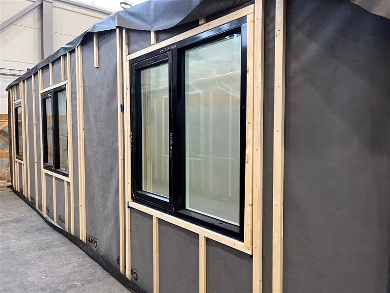 Productie van prefab houtskeletbouwpanelen